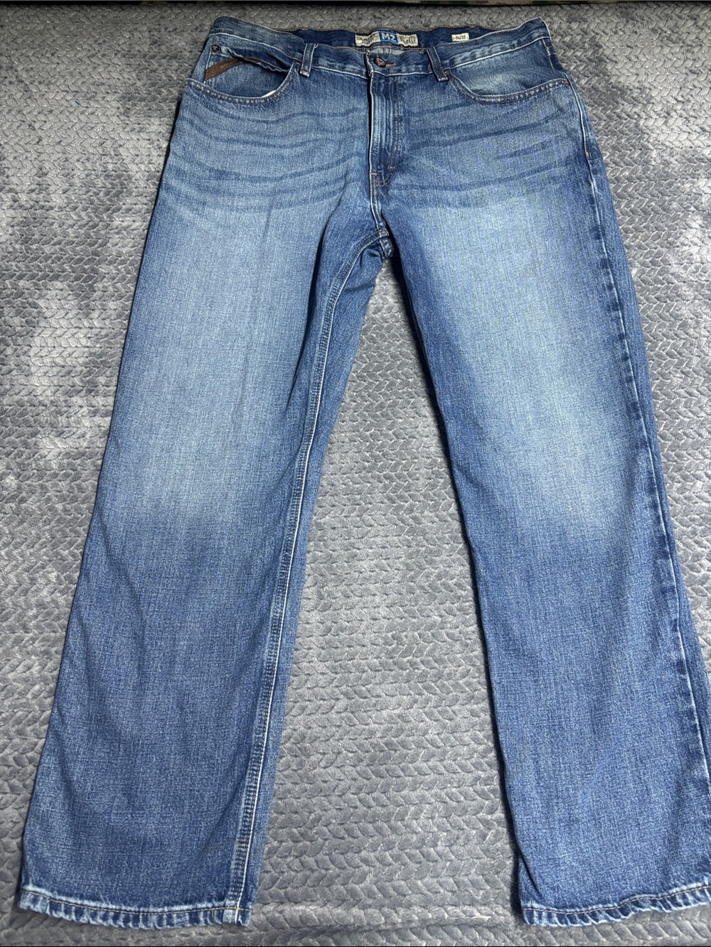 Ariat M2 Men's Relaxed Traditional Bootcut Jeans in Medium Blue Wash